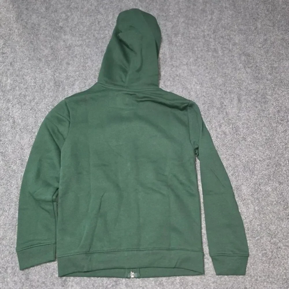 Boys Zip Up Hoodie Uniform Green